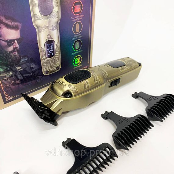 Профессиональный беспроводной триммер, Профессиональная окантовочная машинка для стрижки волос UN-74 | Зображення 2