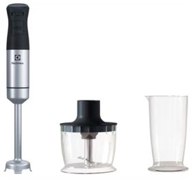 Блендер Electrolux  заглибний, 800Вт, 3в1, чаша-700мл, чопер, чорний-нержавіюча сталь (E5HB1-6SS)