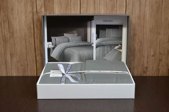 Постельное белье First Choice Ranforce Deluxe DARK 200 х 220 см Fredan Moonmist | Зображення 2