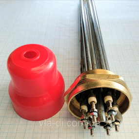 Блок ТЭНов 9000w с резьбой 2" дюйма для электрических котлов и систем отопления. Турция