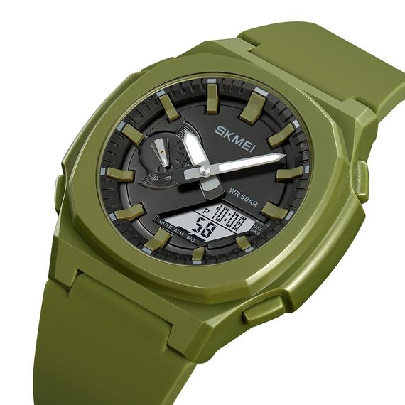 Skmei 2091AGWT Army Green White | Зображення 1