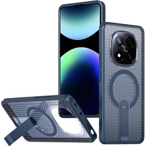 Чохол TPU Breeze with MagSafe stand для Xiaomi Redmi Note 14 Pro 4G/5G Blue