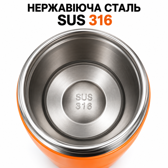 Термокружка 1 л з трубочкою та ручкою, нержавіюча сталь 316, вакуумна, для авто, спорту та подорожей | Зображення 2