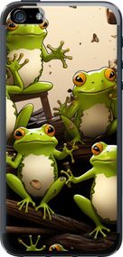 Чехол на iPhone 5s Жабки "5656u-21-17620"