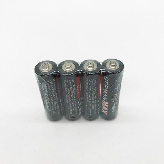 Батарейка АА (пальчикова) 1,5V GermanMAX, 1 шт / Сольова батарейка | Зображення 3