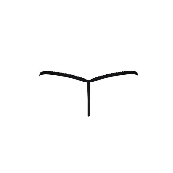 Трусики мереживні Passion Exclusive ATHENA THONG L/XL, black | Зображення 3