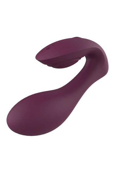 Вібратор подвійний стимуляцією з пультом керування Dream Toys Essentials Ultra Dual Vibe, фіолетовий Sex Aura | Зображення 3
