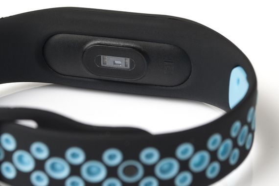 Силіконовий ремінець Primo Perfor Sport для Xiaomi Mi Band 2 - Black&Blue | Зображення 2