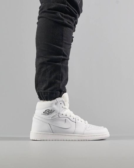 Чоловічі кросівки N-ike Air Jordan 1 High All White 41 - 26