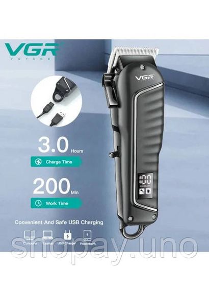 Профессиональная машинка для стрижки VGR V-683 для волос и бороды | Зображення 4