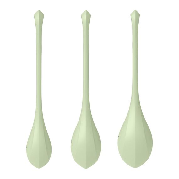 Набор йони бусин Satisfyer Yoni Power 2 Light Green, диаметр 2-2,5-3см, вес 22-44-73гр | Зображення 1