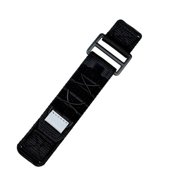 Ремінець для годинника Nylon Pro Black 20 мм