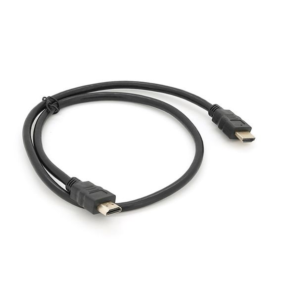 Кабель Merlion HDMI-HDMI HIGH SPEED 0.8m, v1.4, OD-7.5mm, круглый Black, Q500