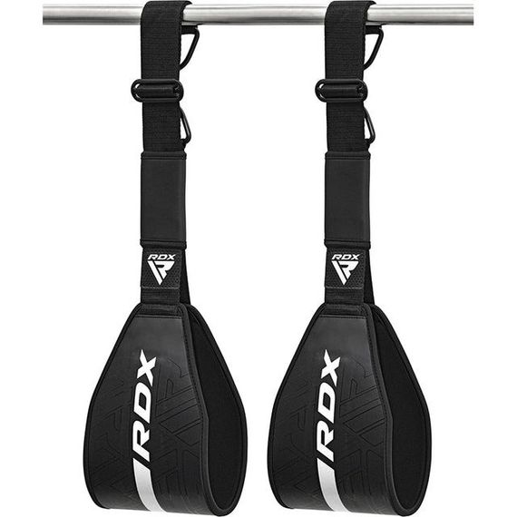Петли подвесные (петли Береша) RDX F6 KARA Gym Workout Abs Straps Black/White