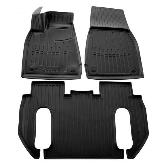 Килимки Stingray 3D (6-ти містний, 3 шт) для Fiat Sedici 2006-2014 рр