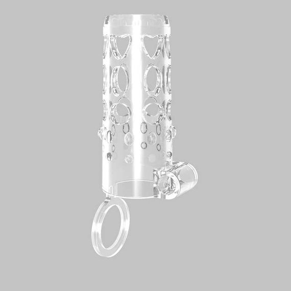 Насадка на рельєфний член з кільцем на мошонку Chisa | Зображення 1