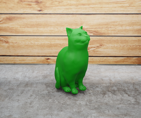 Статуетка кот Зелений, що сидить, 50
