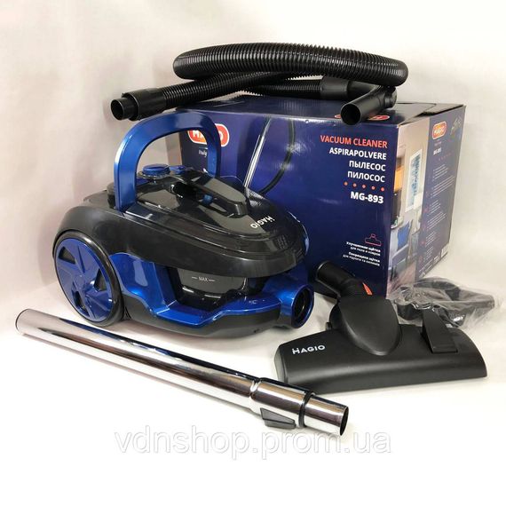 Колбовый пылесос безмешковый циклонного типа Magio MG-892 900 Вт, Пылесос с фильтрацией CP-15 | Зображення 4