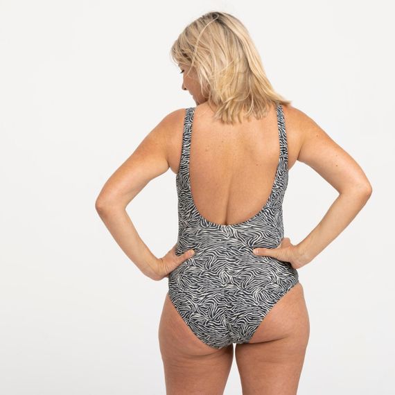 Купальник жіночий суцільний Heva Joy чорно-білий - EU40 UA46 | Зображення 2