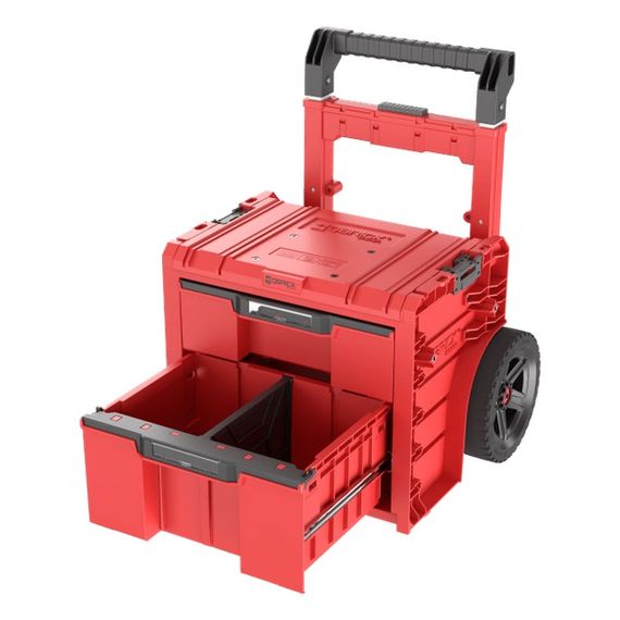 Ящик для інструментів на колесах, 20", 520x440x660, SYSTEM PRO Cart Plus Drawer 2 Red, SKRWQCP2PD2CZEPG001, QBRICK | Зображення 2