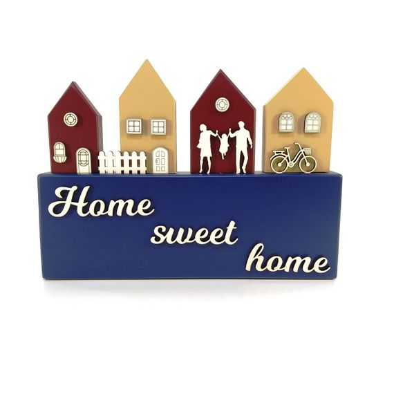 Ключница Home sweet home деревянная Мастерская мистера Томаса 28см х 30 см х 3 см сосна | Зображення 1