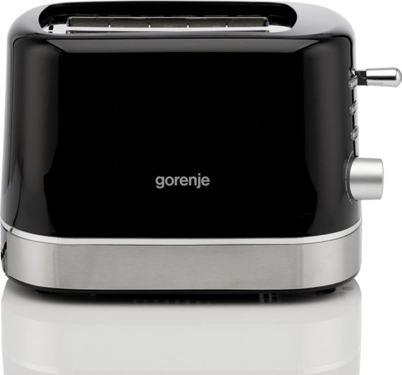 Тостер Gorenje  850Вт, підігрів, розморожування, пластик, чорний (T800DB) | Зображення 1