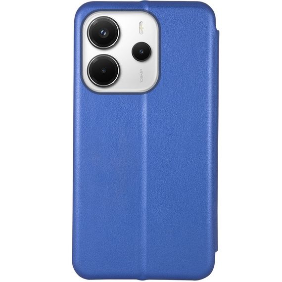 Кожаный чехол-книжка Classy для Xiaomi Redmi Note 14 4G (Europe version) Синий | Зображення 1