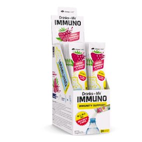 Вітамінно-мінеральний комплекс Olimp Nutrition Drinks for life Immuno 20 х 9 g (Raspberry)