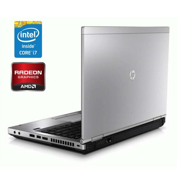 Ноутбук HP EliteBook 8560p / 15.6" (1600x900) TN / Intel Core i7-2620M (2 (4) ядра по 2.7 - 3.4 GHz) / 8 GB DDR3 / 500 GB HDD / AMD Radeon HD 6470M, 1 GB DDR3, 64-bit / DVD-ROM б/в