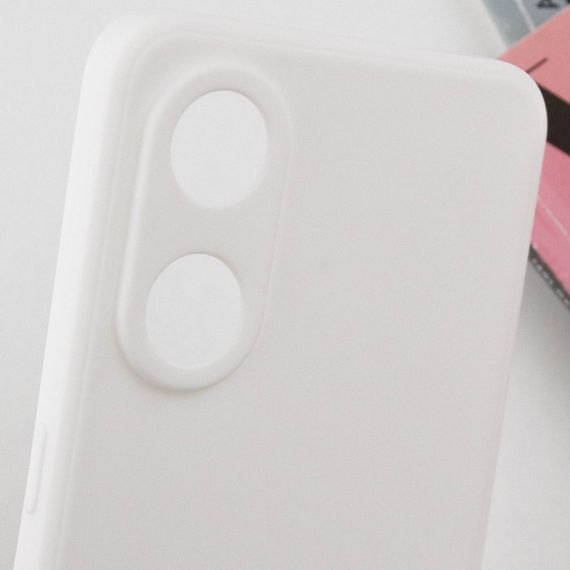 Силіконовий чохол Candy Full Camera для Oppo Reno 8 T 4G Білий / White | Зображення 5