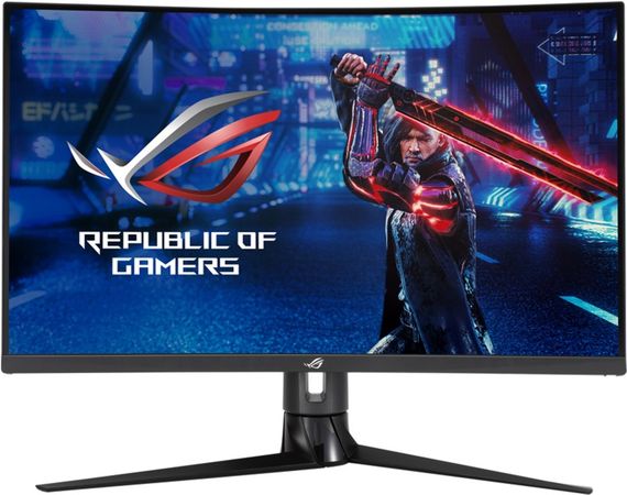 Монитор LCD 31.5&quot; Asus ROG Strix XG32VC HDMI, DP, USB Type C/B, VA, 2560x1440, CURVED,170Hz, 1ms, HDR400, 125% sRGB, FreeSync (90LM03S0-B04170) | Зображення 1