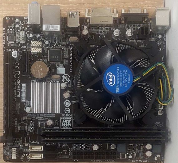 Комплект: Материнская плата Gigabyte GA-H81M-S2V / Intel Core i5-4440 (4 ядра по 3.1 - 3.3 GHz) / 8 GB DDR3 / Intel HD Graphics 2500 / Socket LGA1155 / Кулер б/у | Зображення 3