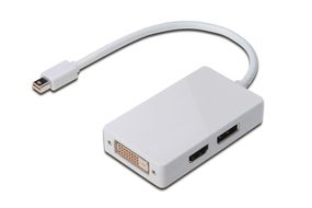Адаптер DIGITUS MiniDisplayPort to DisplayPort/HDMI/DVI (AK-340509-002-W)