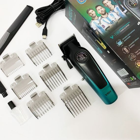 Акумуляторна машинка для стрижки VGR V-196 GREEN | Зображення 1