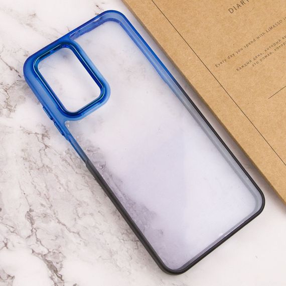 Чохол TPU+PC Fresh sip series для Realme C67 4G Чорний / Синій | Зображення 2