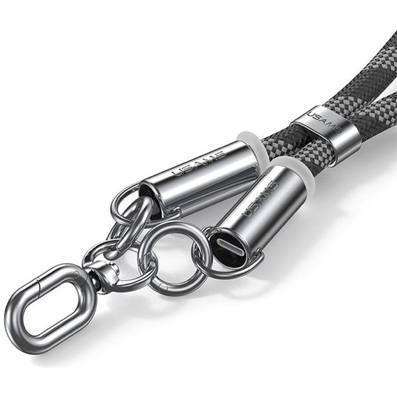 Дата кабель-шнурок Usams US-SJ746 Type-C to Lightning 30W (1.2m) Black | Зображення 1