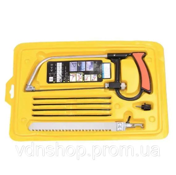 Ножівка по дереву в наборі з пилками TV One, Пилка для дерева та металу ручна