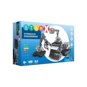 Конструктор Stem 3 в 1: Гідравлічні машини (бульдозер, краб та пожежна машина) на 168 деталей (3858894671625)