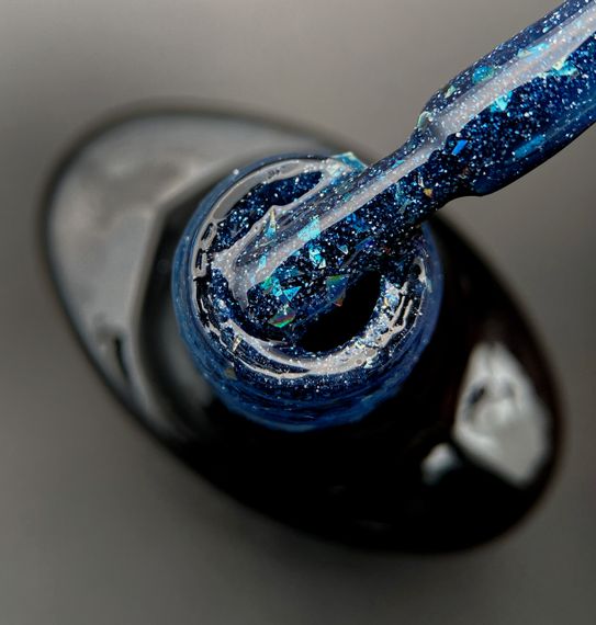 Світловідбивна база Crooz Crystal Base №11 (синя з блиском) 8мл | Зображення 1