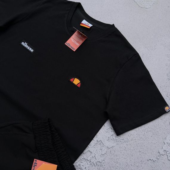 Набір Ellesse чорний футболка шорти + 2 пари шкарпеток у подарунок | Зображення 1