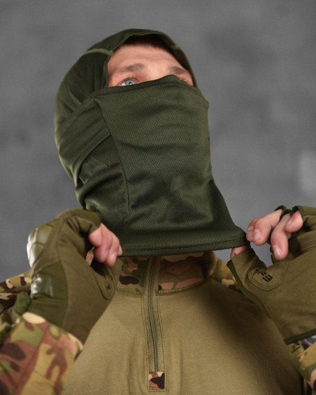Летняя Балаклава мужская тактическая подшлемник  Олива ВТ6058 | Зображення 2