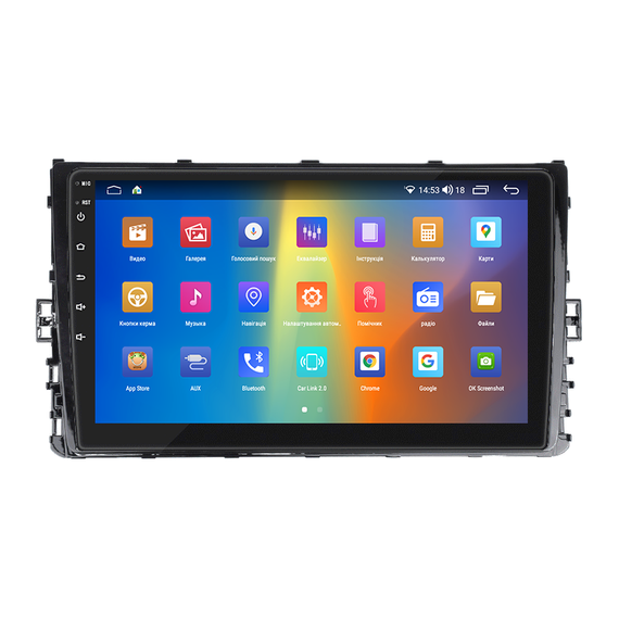 Штатная магнитола 9" Lesko для Volkswagen Lavida III 2018-н.в. 2/32Gb CarPlay 4G Wi-Fi GPS Prime Вольксваген | Зображення 1