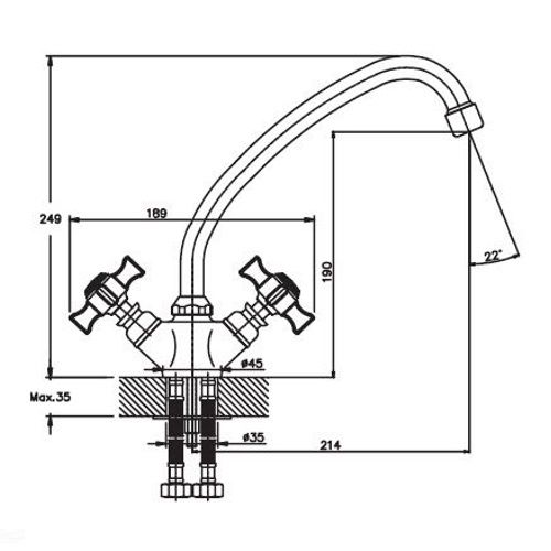 Змішувач для кухні Haiba ZEON 271 HB0428 | Зображення 1