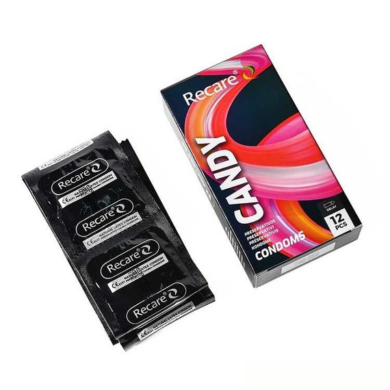 Презервативи Holographic Recare Delay Candy Condoms 12 шт, пролонгувальний ефект, цукерковий аромат | Зображення 1