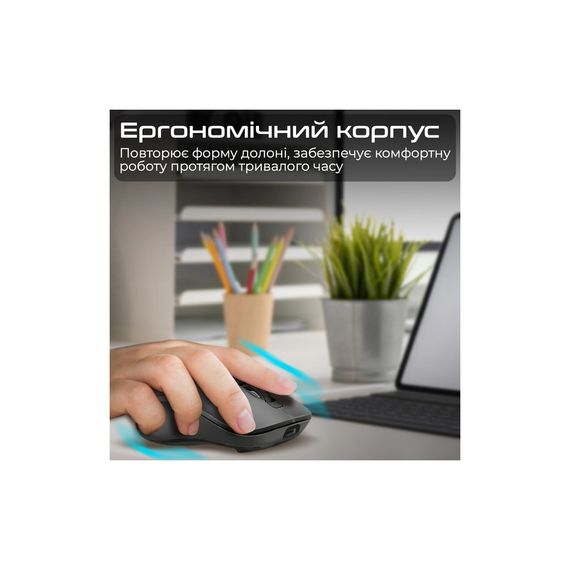 Мишка Promate Samo Wireless/Bluetooth Black (samo.black) | Зображення 1