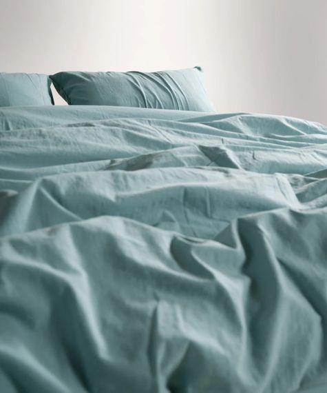 Постельное белье Limasso Stonewashed Ranforce 200 х 220 см Mineral Blue | Зображення 5