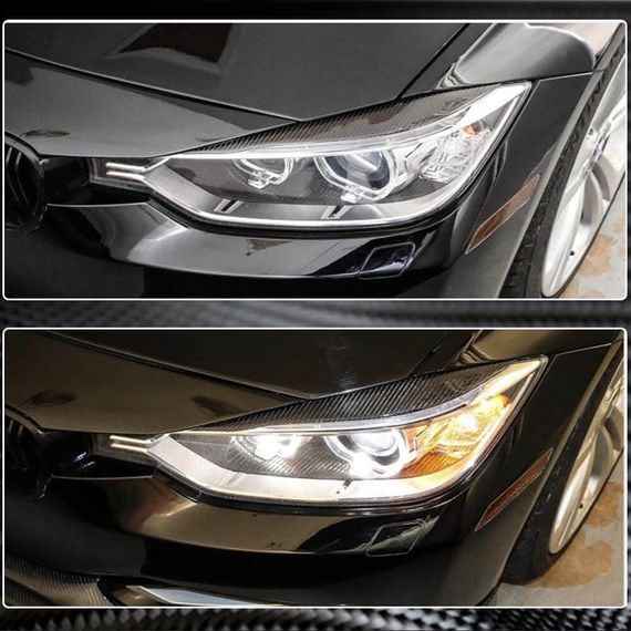Реснички на фары V1 (для F30, Карбон) для BMW 3 серия F-30/31/34 2012-2019 гг | Зображення 9