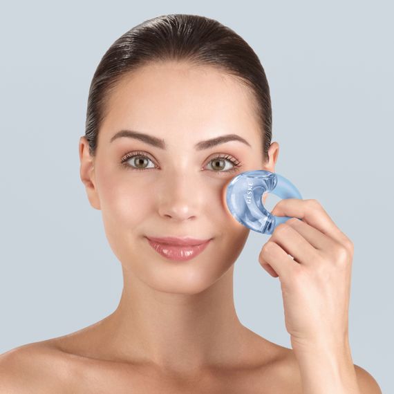 Масажер для очей GESKE Cool&Warm Eye Massager 7в1 aquamarine | Зображення 3