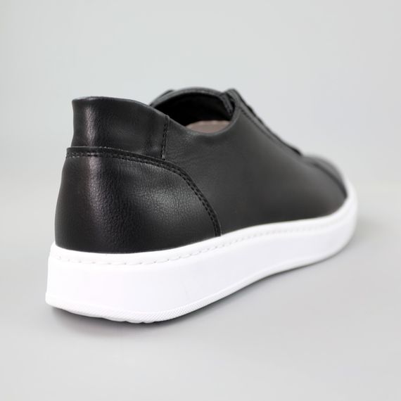 Кеди чоловічі шкіряні 589809 Чорні 40 41 42 43 44 45 | Зображення 5