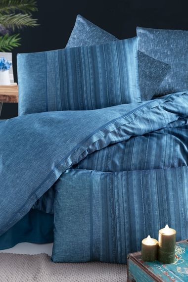 Постільна білизна La Romano Premium Satin 200×220 Talya Blue | Зображення 1